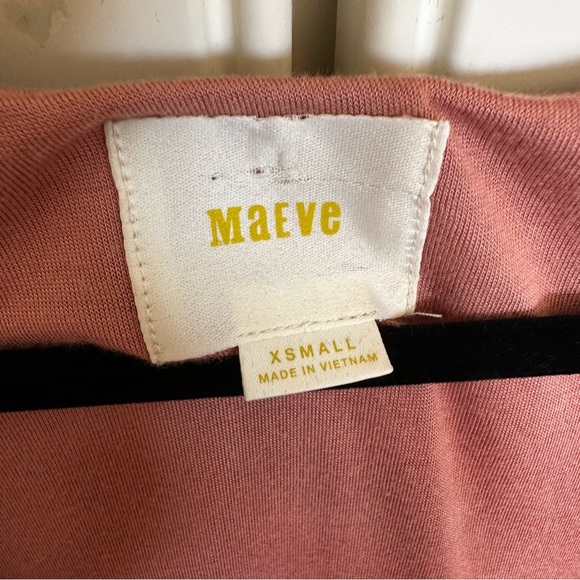 Anthropologie Maeve Novela Womens Chevron Striped Knit Stretch Maxi Dress Sz XS - Picture 5 of 13